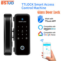 Smart RFID Card Fingerprint Bluetooth Control Detadbolt Lock Digital Door Lock with TTLock App Glass Door Lock Wooden Door Alexa