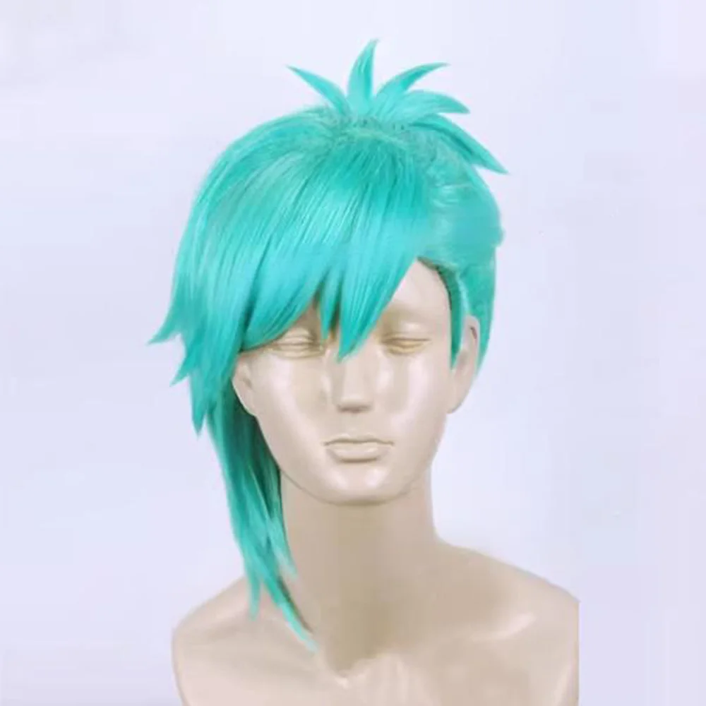 Uta no Prince-sama Cosplay perruque Mikaze Ai bleu clair fibre résistante à la chaleur Anime cheveux accessoire de déguisement
