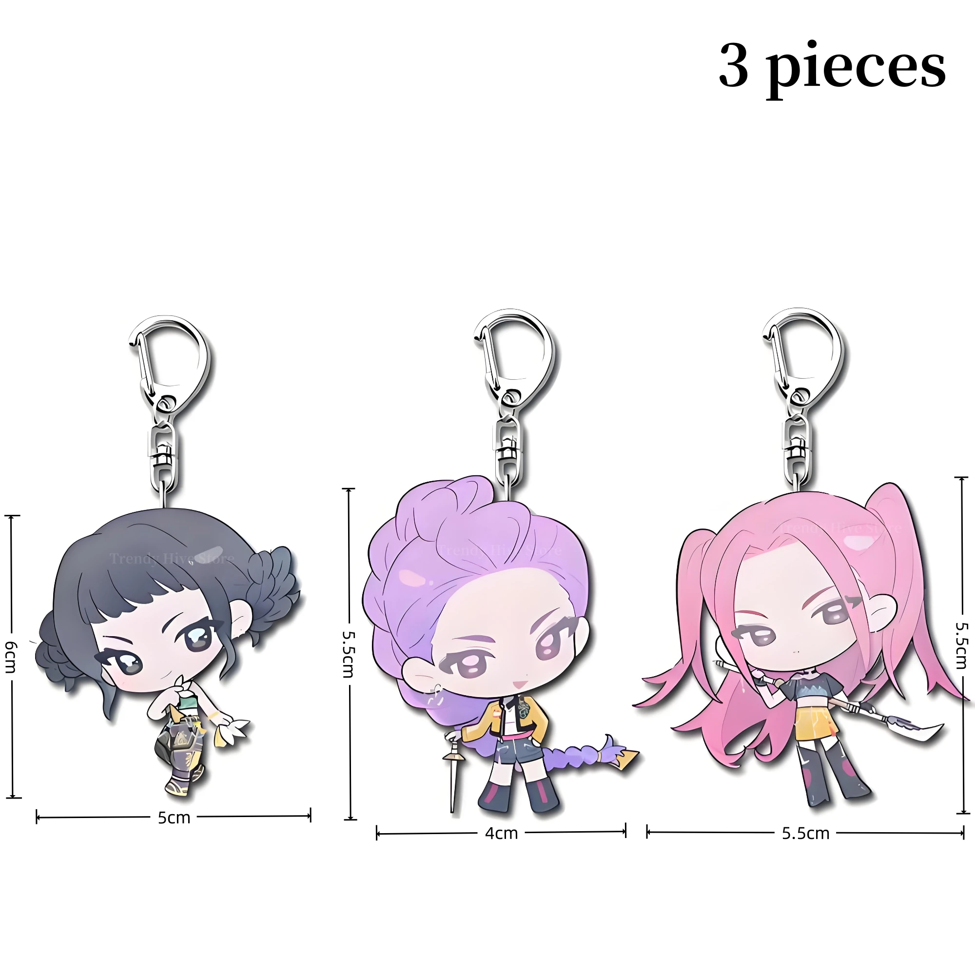 Kpop 악마 사냥꾼 루미 미라 조이 키 체인 코스프레 남성 여성 그룹 아이돌 소품 애니메이션 쥬얼리 선물 할로윈 의상 액세서리