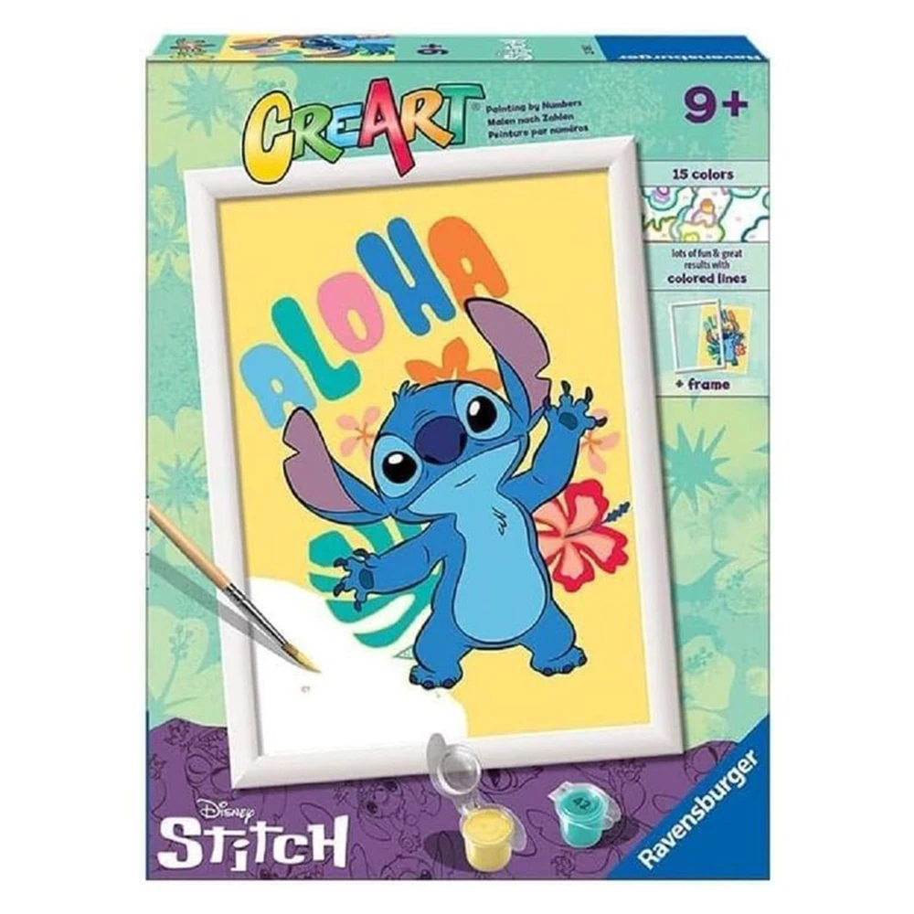 RAVENSBURGER CREART ALOHA STITCH PAINTING KIT, 23769, original, toys, boys, girls, gifts, collector, store, new, games, family, puzzle