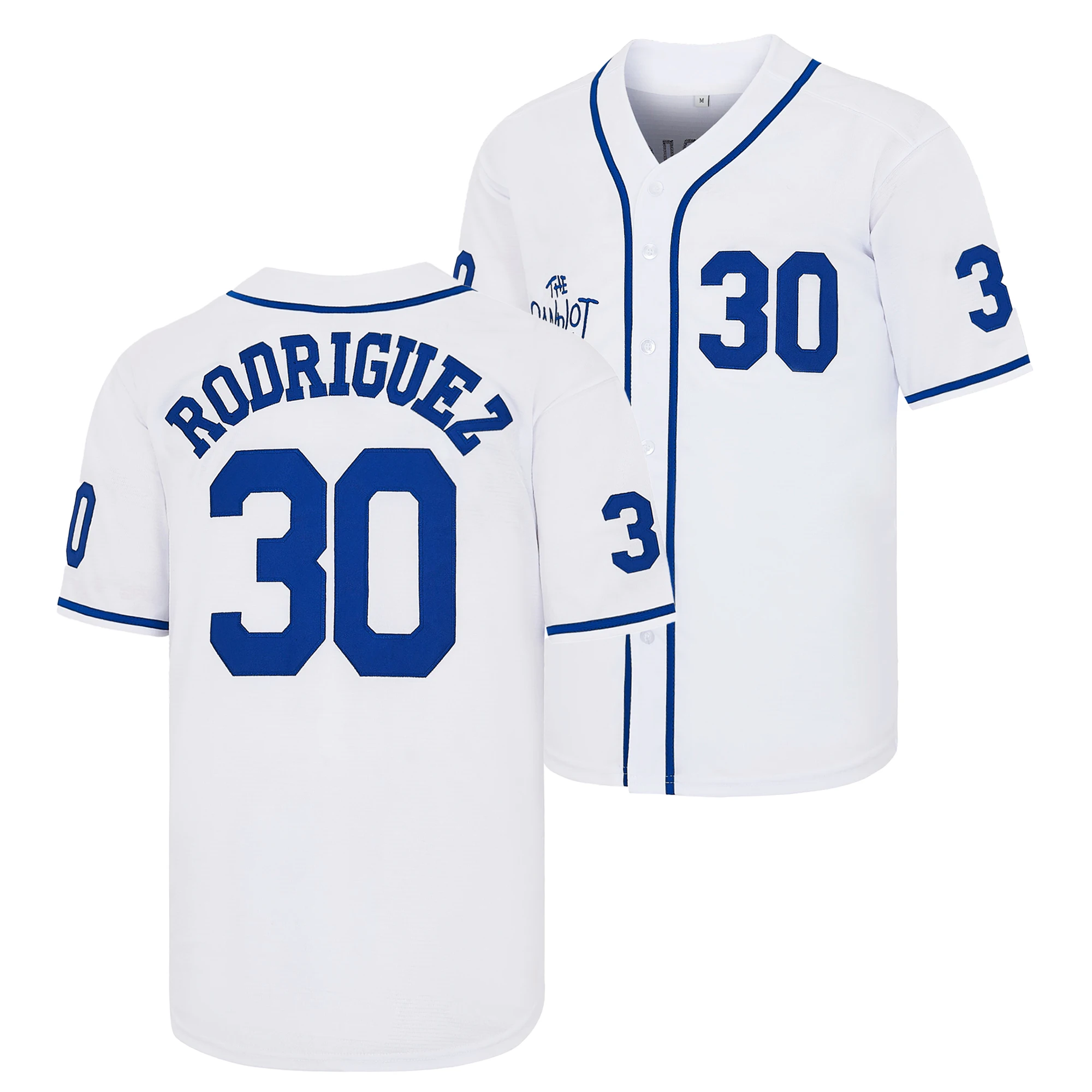 The Sandlot #30 Benny The Jet Rodriguez #11 Alan Yeah-Yeah McClennan Bel Air #5 Squints Baseball Jersey,Letter Embroidered Baseball Apparel