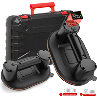 300KG Load Heavy-Duty Smart Display Large Electric Vacuum Suction Cup Glass Tile Lifter 3600mAh Vacuum Suckers Lifting Tool