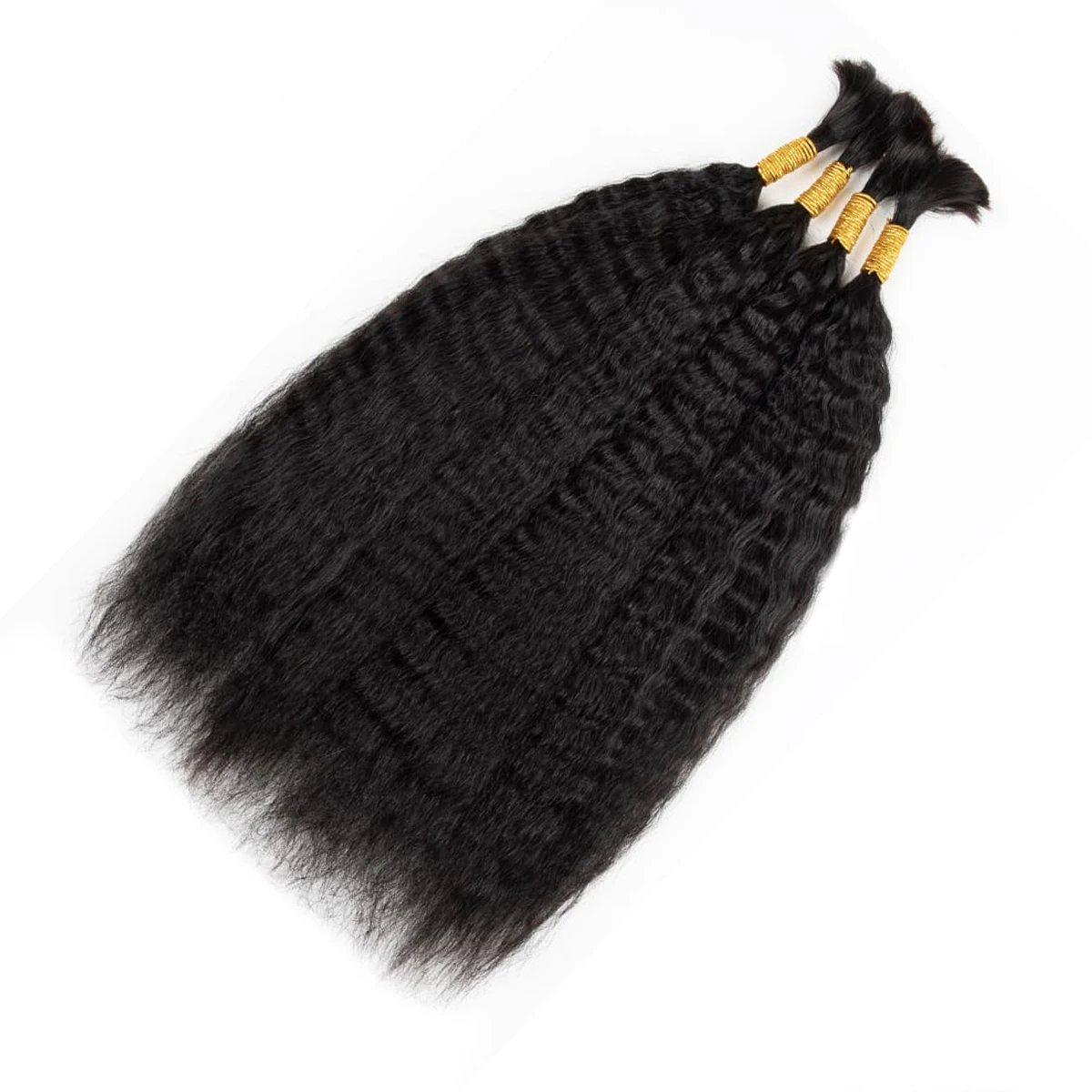 بوهو جديلة غريب مستقيم مايكرو الشعر البشري السائبة تجديل 100% شعر الإنسان غير المجهزة تمديد لا لحمة للمرأة اللون الطبيعي #2