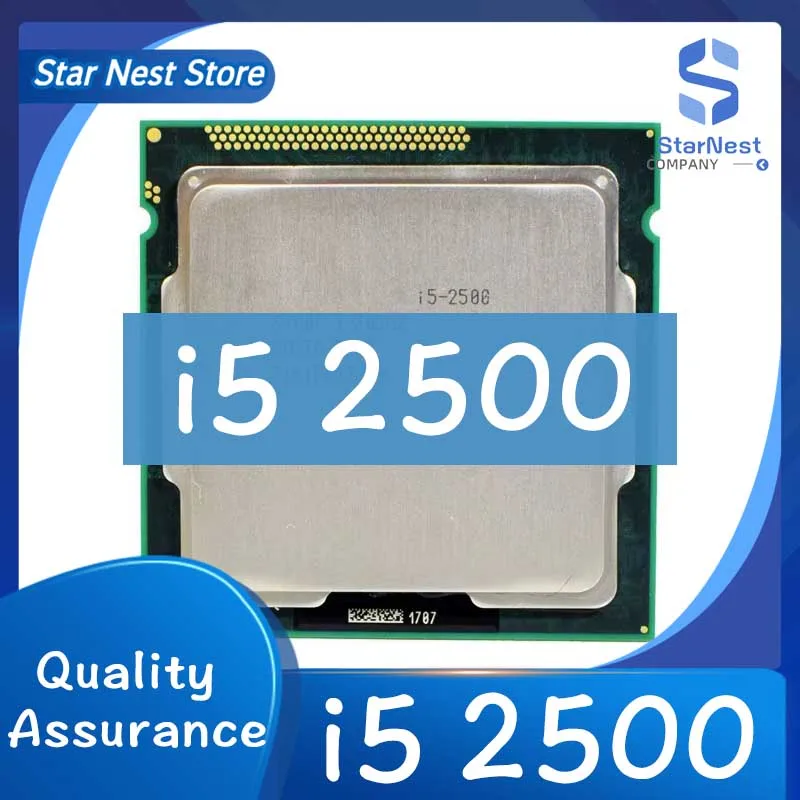 Procesador de CPU Core i5 2500 3,3 GHz Quad-Core LGA 1155 de prueba de 100%