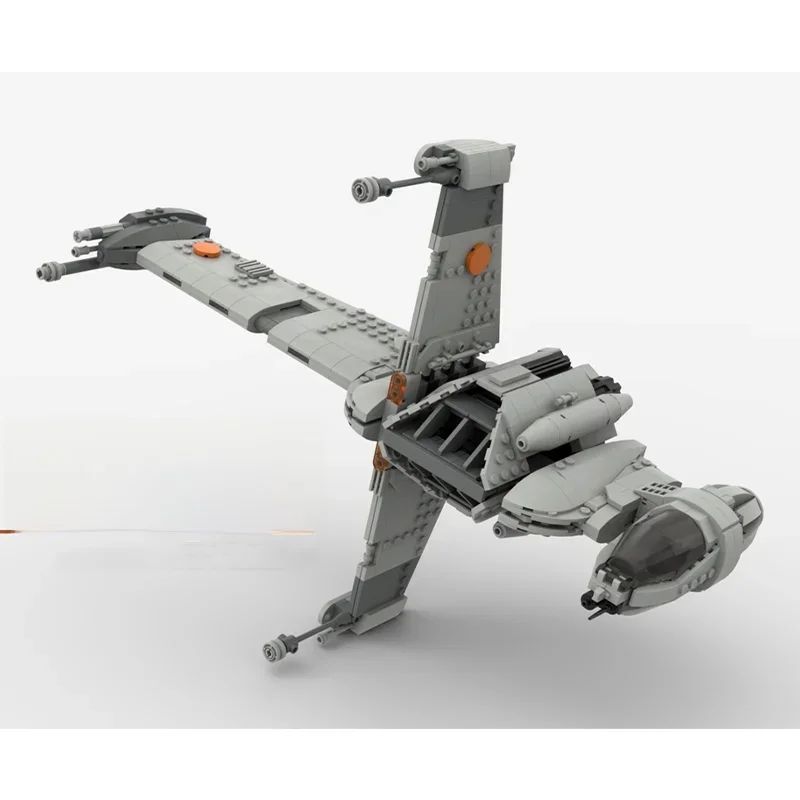 Blocs de construction MOC A/SF-01 B Wing Starfighter personnalisés, 896 pièces, briques technologiques, bricolage, jouets d'assemblage créatifs, cadeaux de vacances