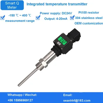 Integrated PT100 probe 0-10v 4-20ma output temperature sensor Pt100 thermocouple Resister temperature transmitters