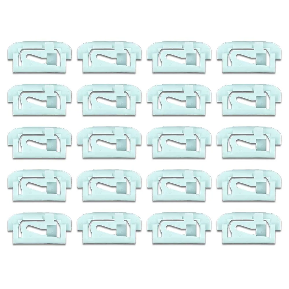 

20Pcs Windshield & Rear Window Trim Molding Clips Fit for 1975-1988 Gm Cars New Replacement for 1654047 Nylon Durable Sturdy Strong