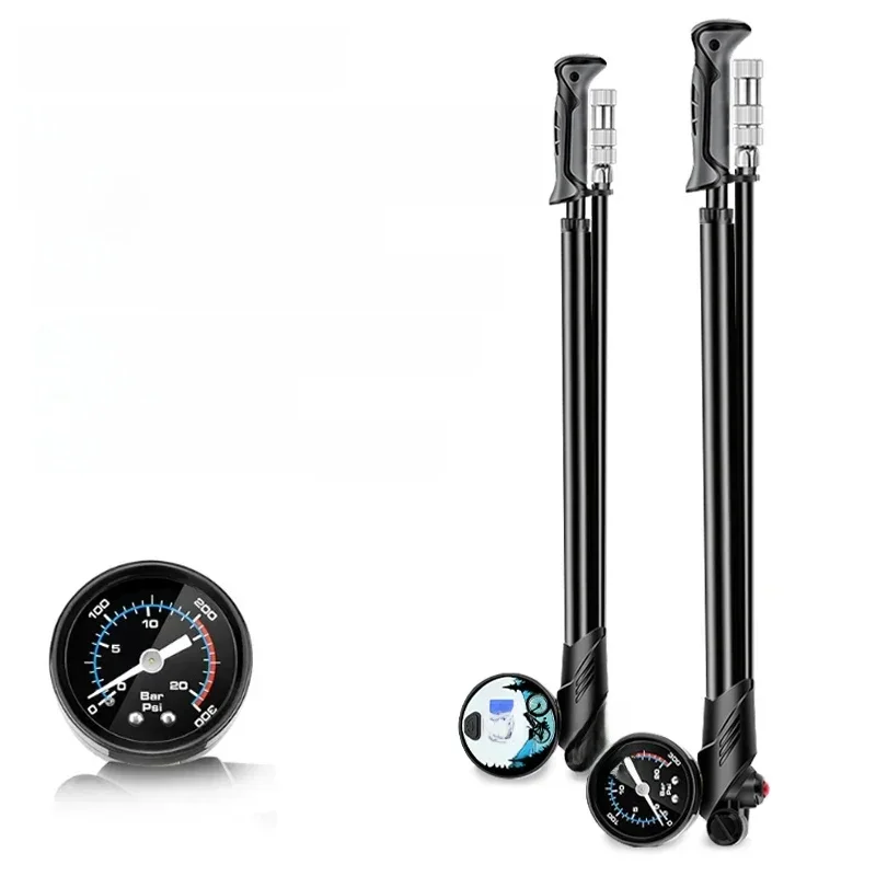 AliExpress NONE TANKE-Portable Bike Air Pump,300psi High-Pressure with Gauge,for Fork Rear Suspension Shock Absorber,Mountain Bicycle pump wheel