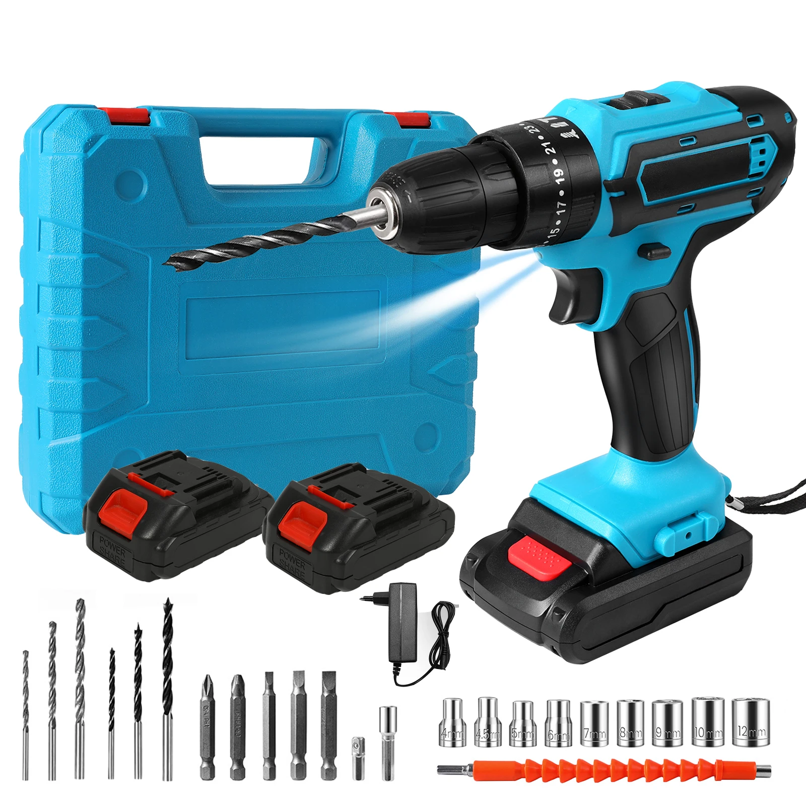 28V Cordless Impact Electric Electric driver Electric Hammer drive Mini Wireless Hand steel Lithium-Ion Battery Power tool