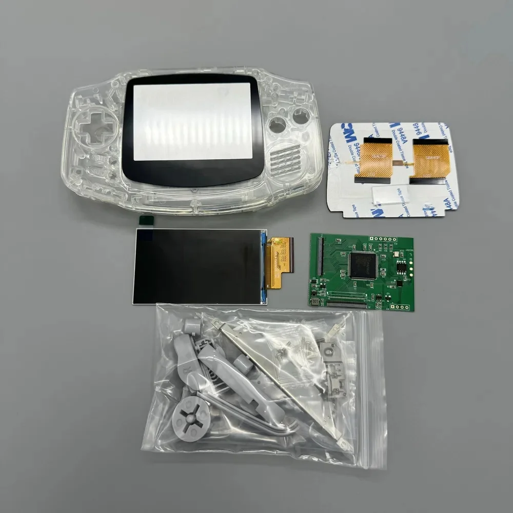 GBA IPS LCD bez obudowy łatwy w montażu 2,9" IPS LCD o wysokiej jasności i zestaw obudowy do Gameboy Advance GBA — zdjęcie produktu 7