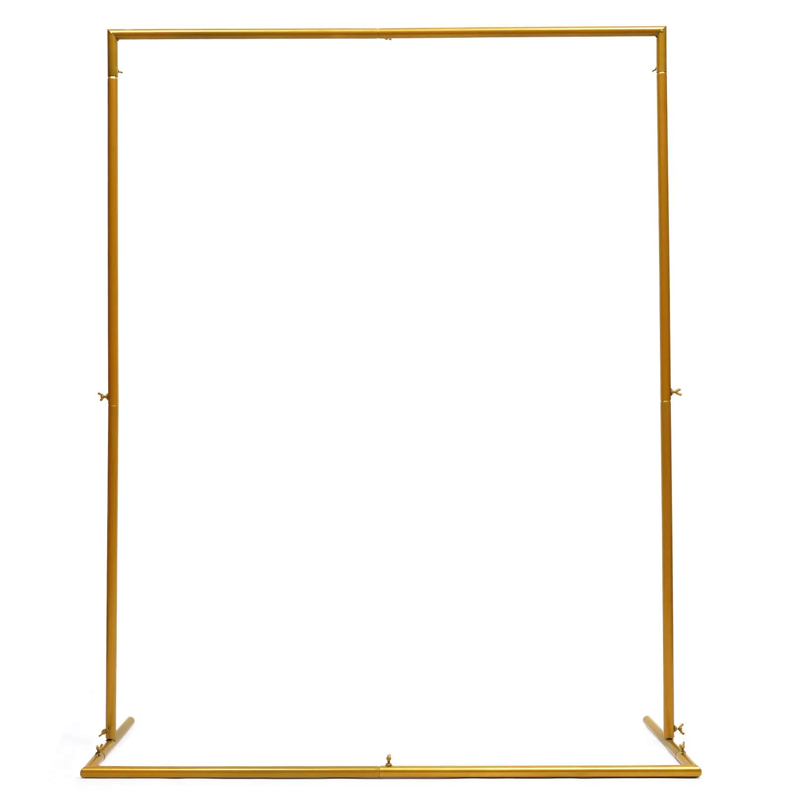 حامل خلفية معدني على شكل قوس الزفاف، حامل زهور بالون لتزيين حديقة الزفاف، ذهبي لحفلات الزفاف، وحفلات أعياد الميلاد #5