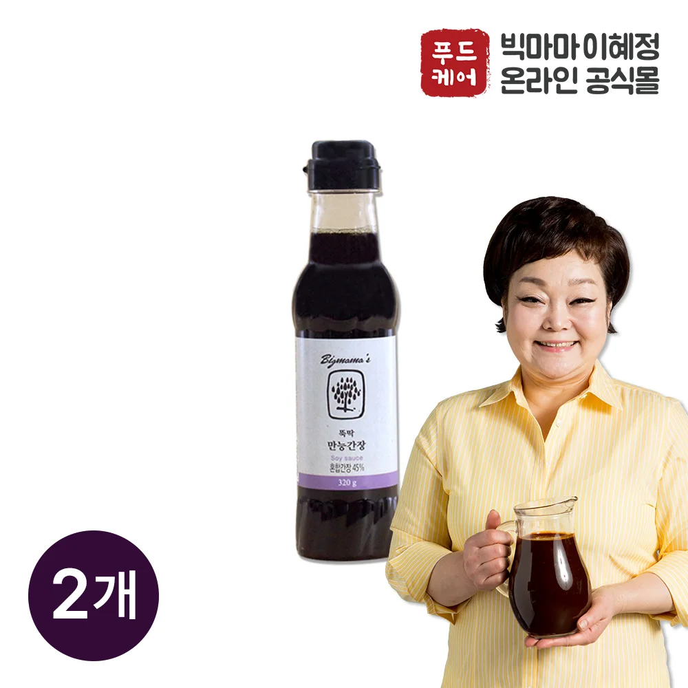 Big Mama Lee Hye-Jung's Multi Soy Sauce 320g 2 bottles