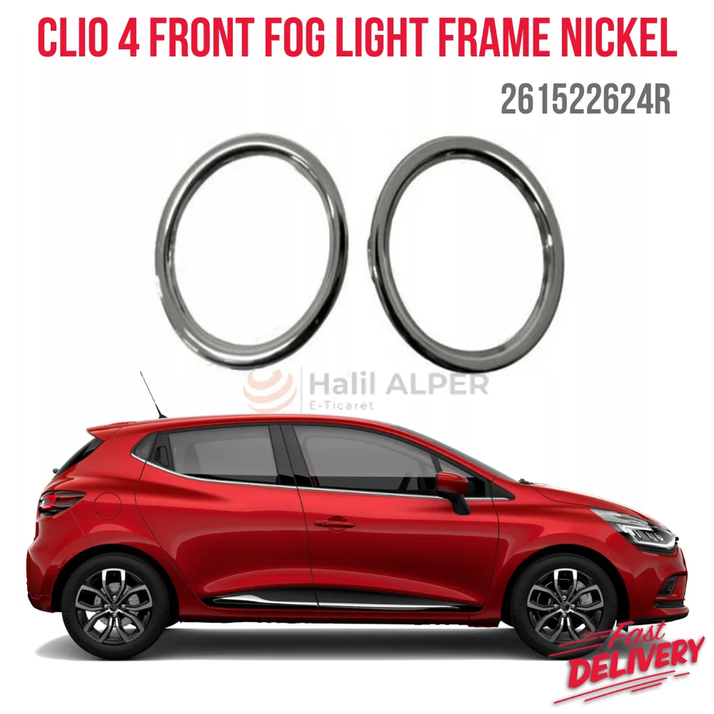 Fog light frame nickel joy for Renault Clio 4 IV Mk4 Logan Oem 261522624R fast shipping high quality super performance