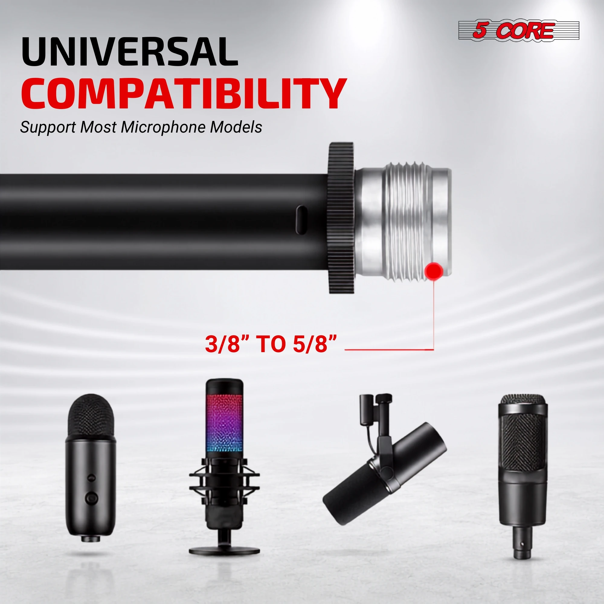 5 Core Mic Stand Floor Adjusta - đánh giá và giá Microphone Stand Boom Arm Floor