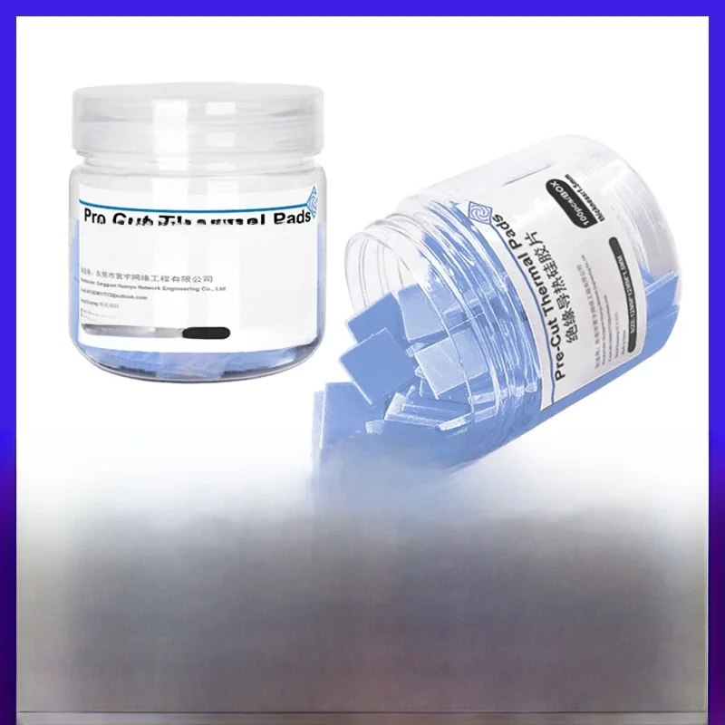 Coussinets thermiques isolants, feuille de Silicone, résistance aux hautes températures, carte mère CPU IC GPU PS5 PS4, tapis de pré-découpe de réparation, 100 pièces