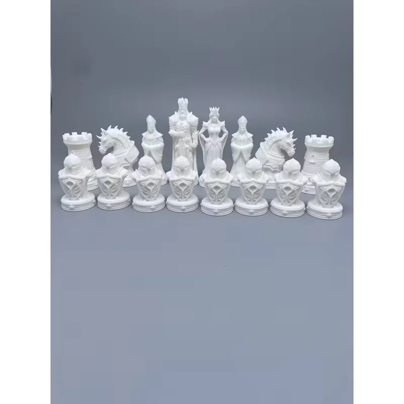 16/32 Pcs Options Gothic Dark Chess Set Obsidian Epoch A Civilization Duel in The Gothic Century Desktop Decorative Ornaments