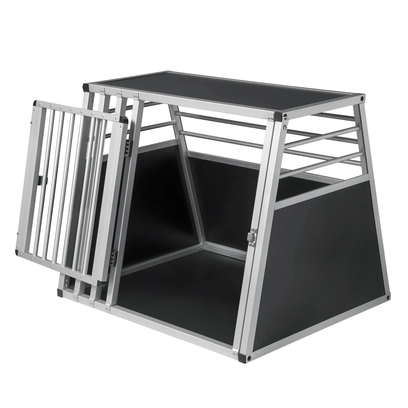 Aluminium Hondendraagtas Kooi Transport voor Katten Honden Ademende Huisdieren Kooi Auto Reizen Transport Huisdier Huizen Tent Hondenbenodigdheden - afbeelding 2