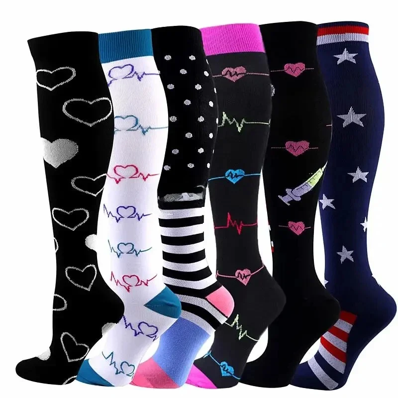 AliExpress moda socmark Compression Socks Varicose Veins Blood Circulation Pregnancy 20-30mmhg Nurse Socks Men Women Marathon Golf Cycling Sports Socks