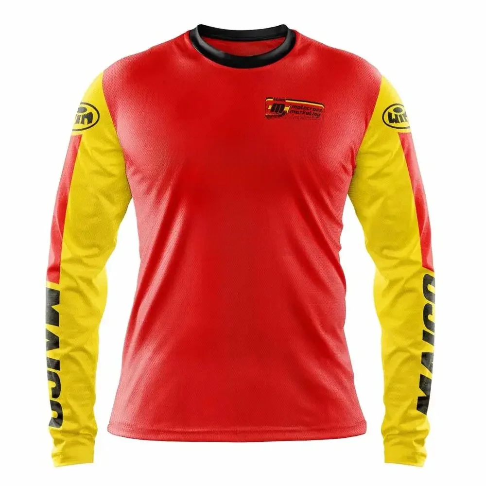 AliExpress WhyteSole 2021 enduro moto motocross Jersey mtb downhill jersey cycling mountain bike shirt DH maillot ciclismo hombre quick drying jersey