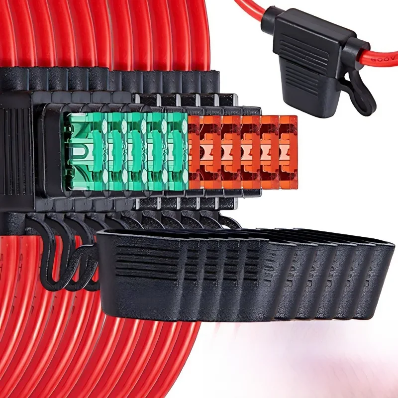 Samochodowy uchwyt bezpiecznika Wodoodporny adapter Mini Blade Odporna na zachlapanie skrzynka na 12V 30A w gnieździe wyłącznika liniowego Gniazdo bezpiecznika odporne na wilgoć — zdjęcie 2