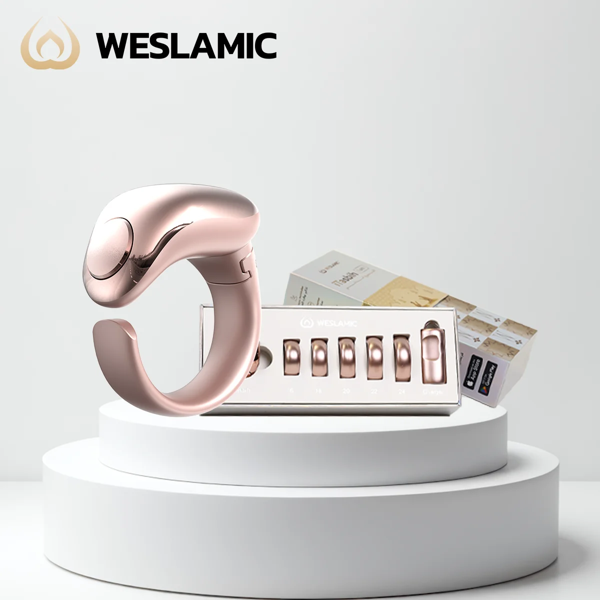 

WESLAMIC iTasbih mecque носимый тасбих с длительным сроком службы батареи для исламского Рамадана 2026