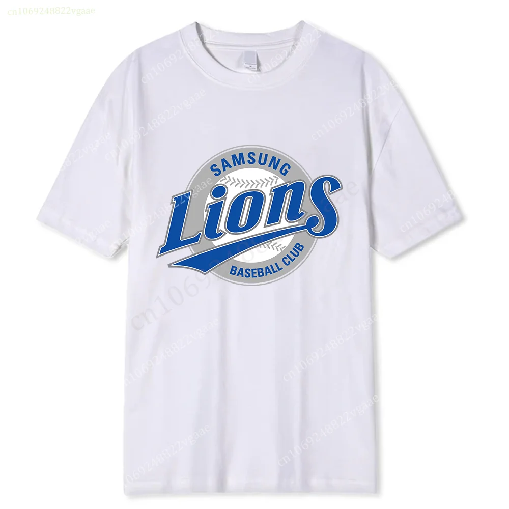 2024 Korean Baseball Jersey Lions Men Boys Short Sleeve T Shirt Cotton Women 23/24 Children KIDS Training Uniform Kpop