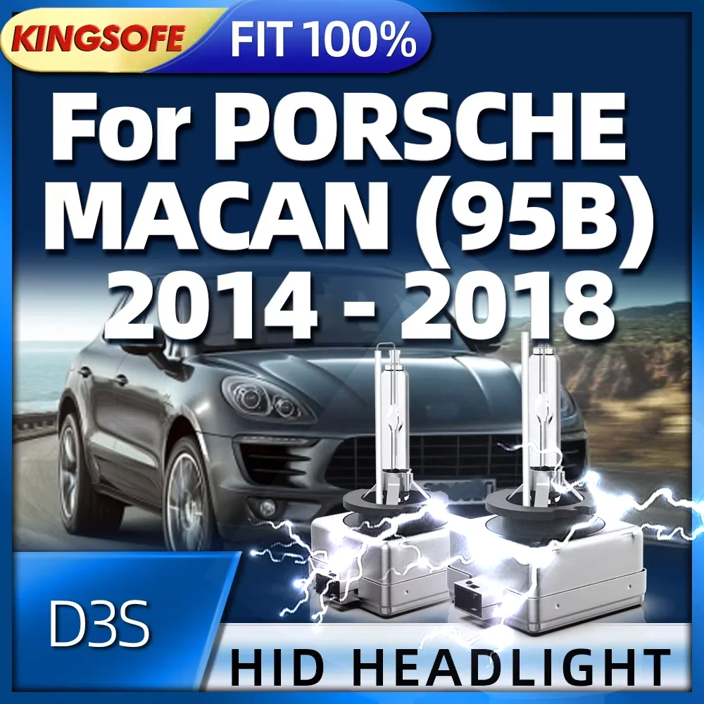 2pcs Xenon D3S HID Original Car Headlight 6000K Standard White Light For PORSCHE MACAN 95B 2014 2015 2016 2017 2018