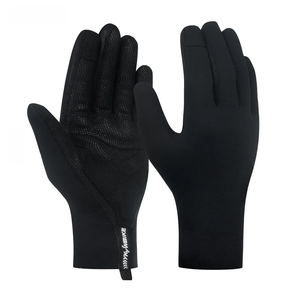 AliExpress YKYWBIKE YKYW Black White Full Finger Cycling Gloves Breathable Men Bicycle Goves Touch Screen Sports Gloves MTB Bike Shockproof Gloves