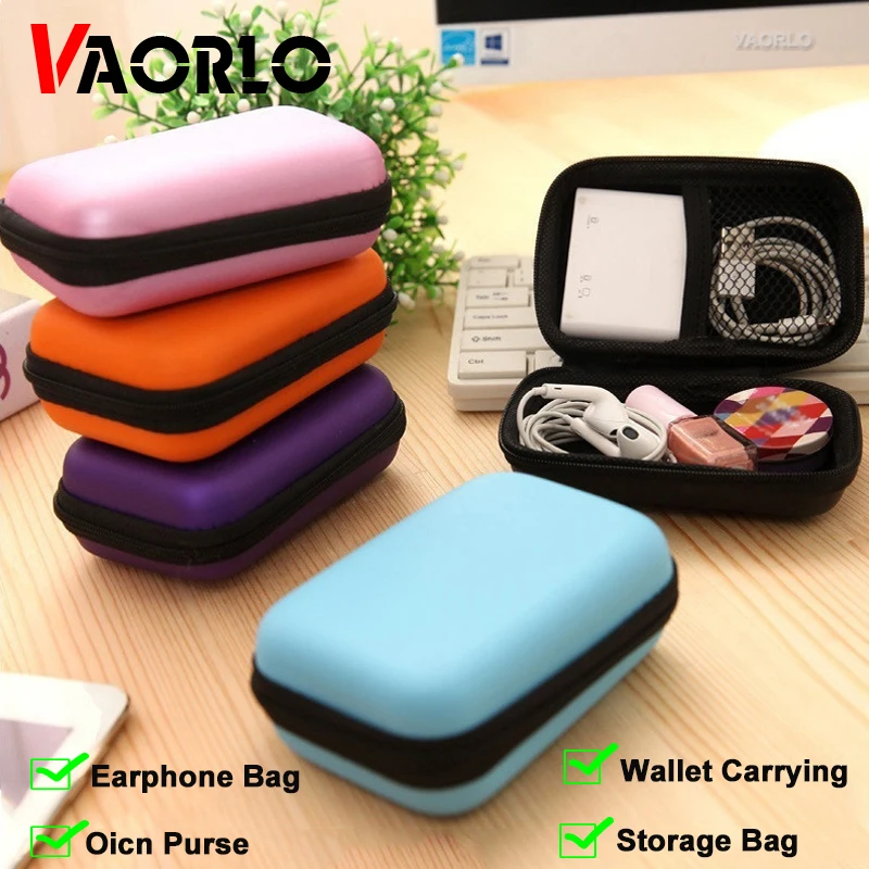 Mini Portable Earphone Bag High Quality Coin Purse Headset USB Data Cable Box Storage Box EVA Material Hard Drive Carrying Box