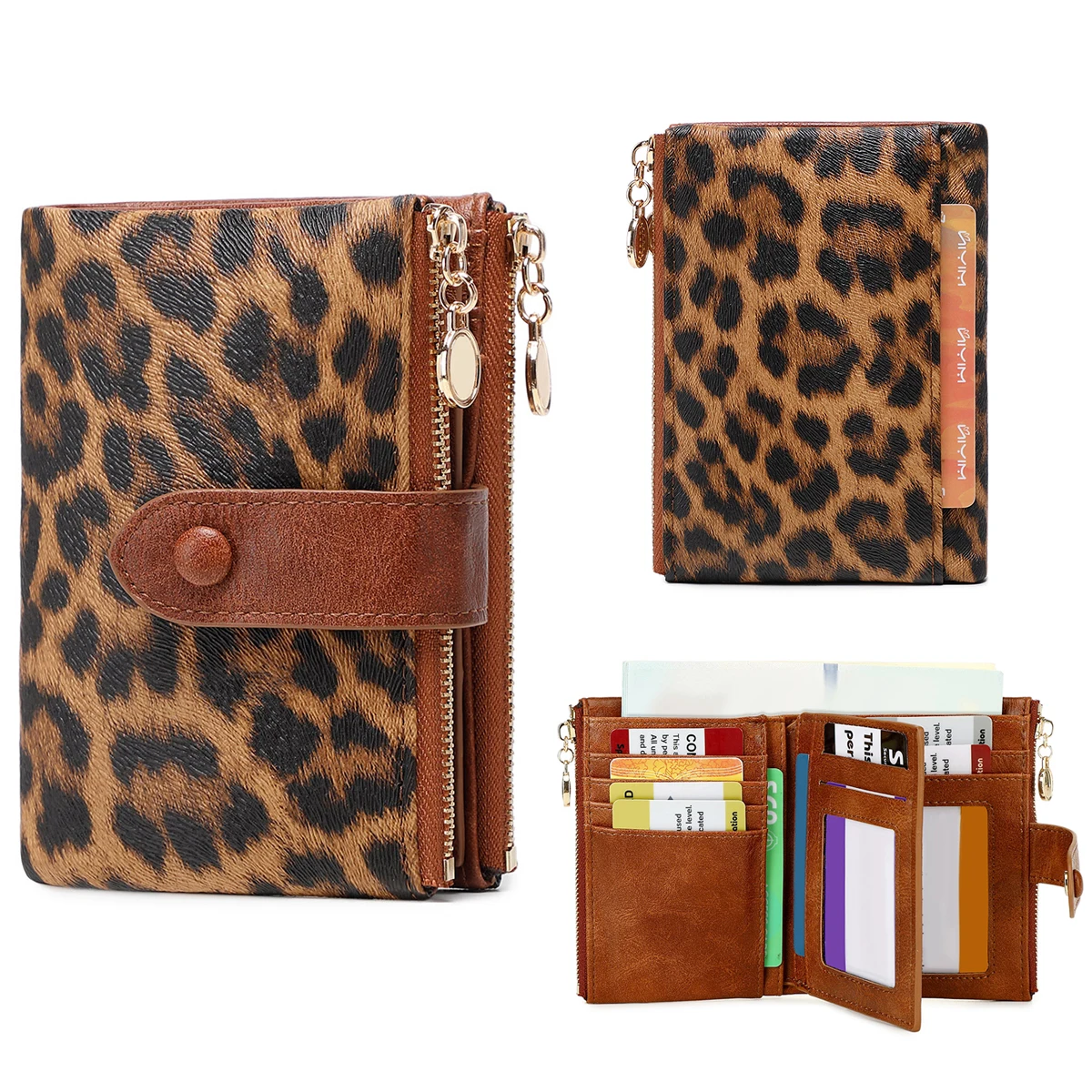 carteira-feminina-curta-com-estampa-de-leopardo-vintage-porta-cartoes-de-credito-de-grande-capacidade-com-tres-camadas-bolsa-de-moedas-portatil-com-ziper-duplo-﻿