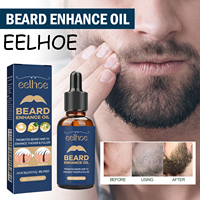 EELHOE Beard Care Oil Strengthening Roots Promote Bread Growth Moisturizing Brightening Thickening Enhance Beard Oil