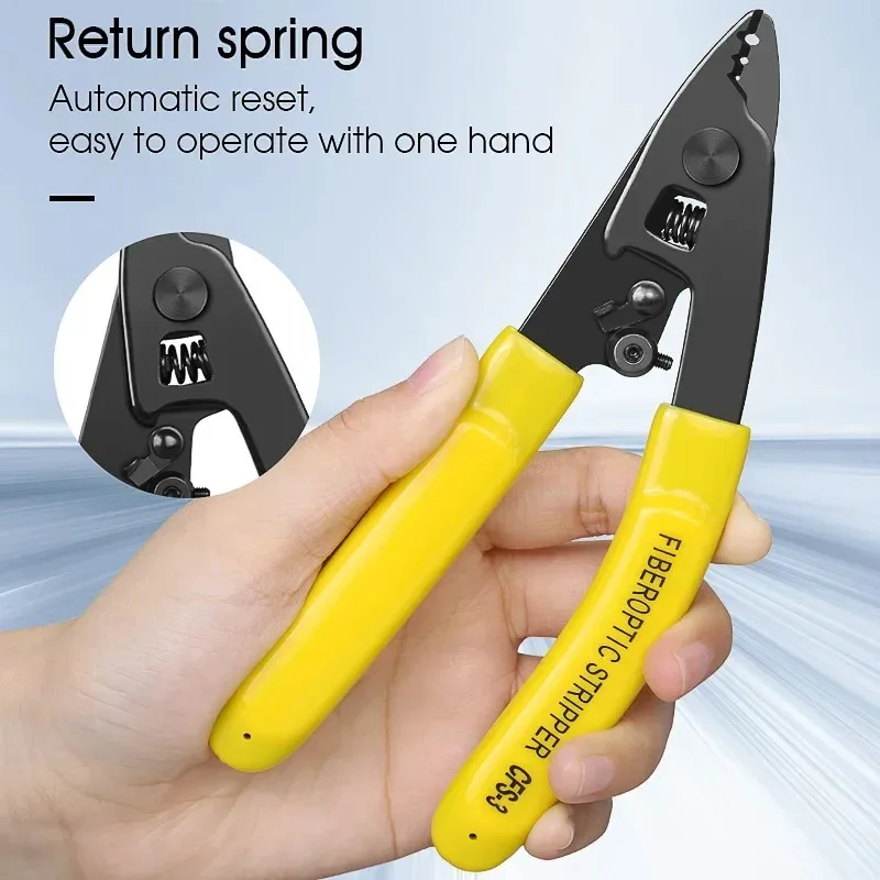 Three Hole Fiber Stripping Pliers CFS 3 Optical Fiber Stripper Cable Opening Tool Peel Fiber Coating During Network WiringSupply