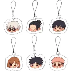 Keychain Cartoon Hot Anime Gojo Mobile Phone Chain Cute Car Key Ring Acrylic  Jewelry Gift