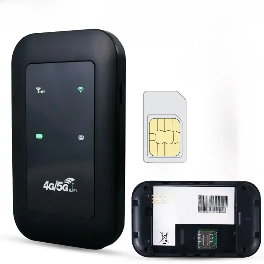 Bolso WiFi Repetidor Amplificador de Sinal, Expansor de Rede, Mobile Hotspot, Wireless Mifi Modem,