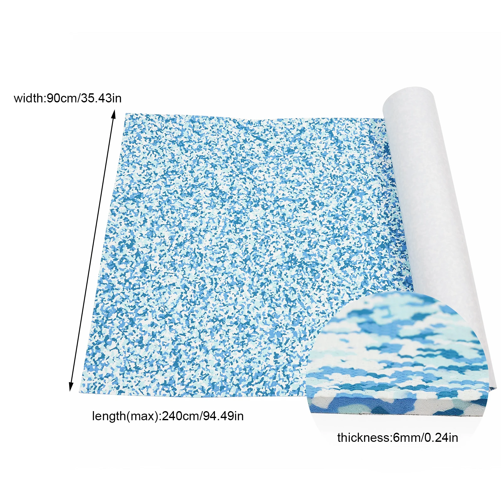 

Противоскользящий коврик из ЭВА, 6 мм, синий камуфляж, для морских судов, с ромбовидным узором для максимального сцепления с мокрыми поверхностями, для лодок, автофургонов, кемперов