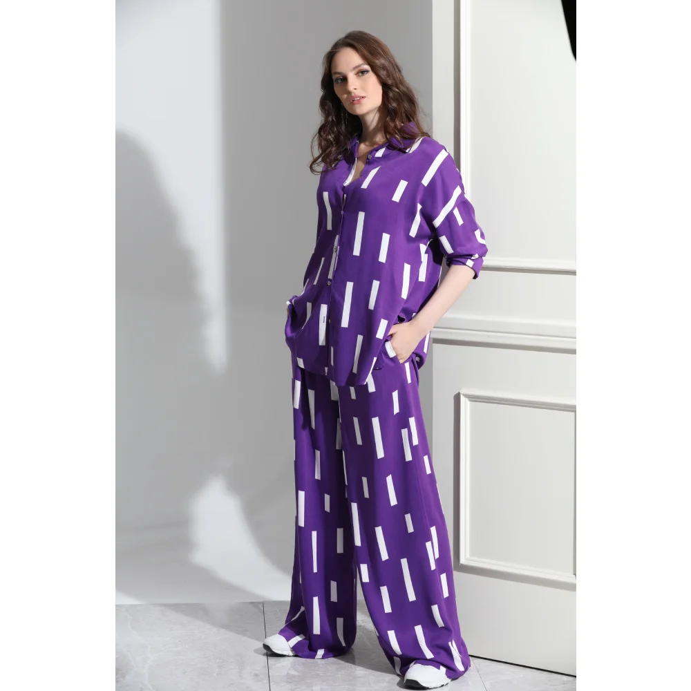 Daffic Suite for Women 2022 Comfortable fabric for Summer Wide Pants with Pockets
