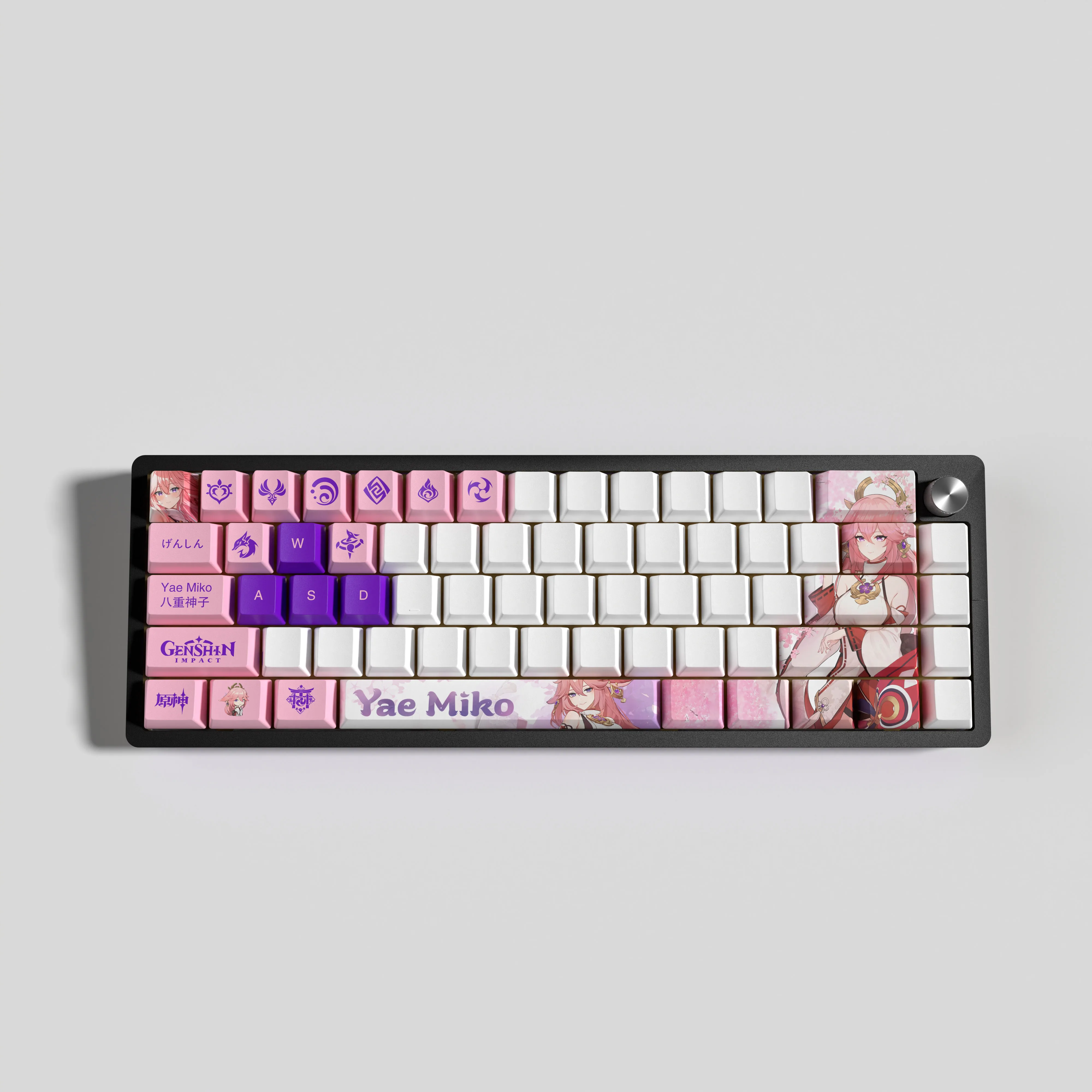 Genshin Impact Keycaps Yae Miko Keycaps Profil OEM 29Keys PBT Dye Sub Keycaps