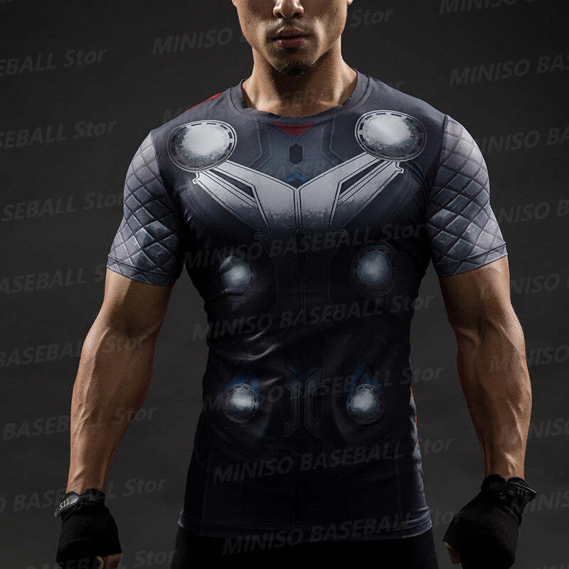 New Summer Boy Marvel Comics Thor Casual O-Neck T-Shirt for Men Superhero Odinson3D Printed Avengers Kid/Adult Quick Dry Gym Top