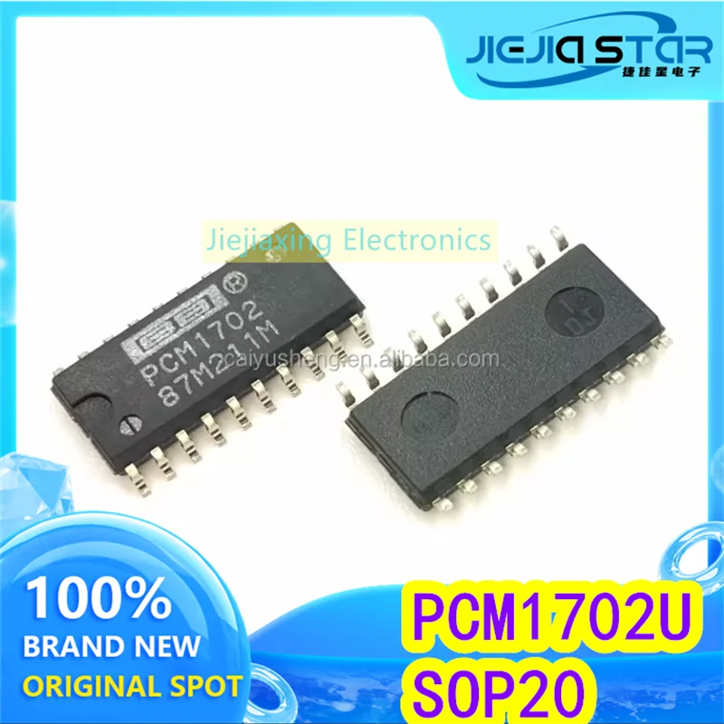 

(2/10pieces) PCM1702U PCM1702 SOP-20 audio decoding chip IC 100% brand new original consumer electronics