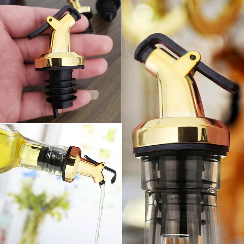 3pcs Olive Oil Stopper Wine Bottle Pourer Bar Barware Spout Pourer Cork Wine Pour Dispenser Leakproof Wine Spout Bottle Pourer