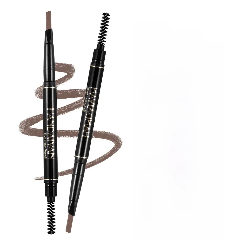 Crayon à sourcils Double extrémité, 5 couleurs, naturel, ne se décolore pas, imperméable, remplissage et contour longue durée