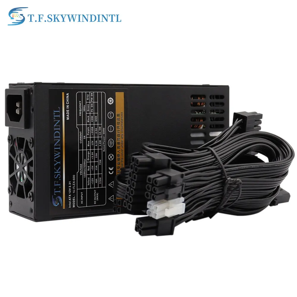 T.F.SKYWINDINTL 600W Computer Power Supplier For PC Gamer Modular Supply PSU Flex 1U Power ITX