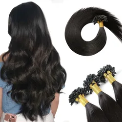 Black Hair Extensions U Tip Hair Extensions Natural Black Hair Extensions Remy Nail Hair Extensions Fusion Tip Hair Extensions