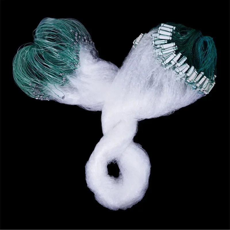 Filet de pêche monofilament à mailles monocouche, piège à poissons, pêche à la carpe, articles de sport en eau douce, matériel d'équipement, flotteur