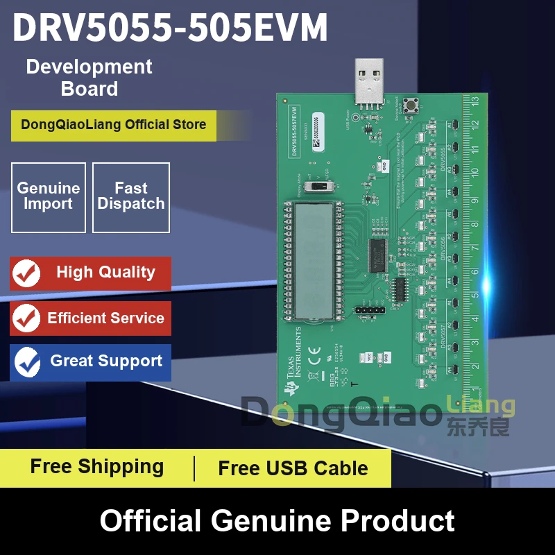 In stock: DRV5055-5057EVM – DRV5055 and DRV5056 Linear Hall-Effect Sensor Evaluation Module