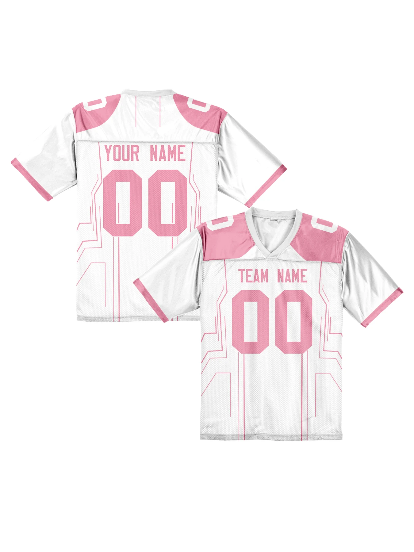 Camiseta de fútbol americano personalizada para hombres, mujeres, jóvenes y niños, camiseta de fútbol con número de nombre del equipo cosido con estampado personalizado para partido
