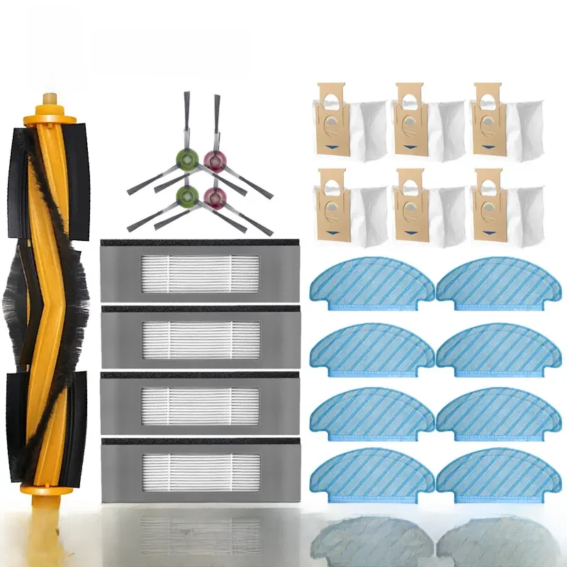 For ECOVACS DEEBOT N10 N10 PLUS Robot Vacuum Cleaner Main Side Brush Hepa Filter Mop Cloth Dust Bag Replacement Parts