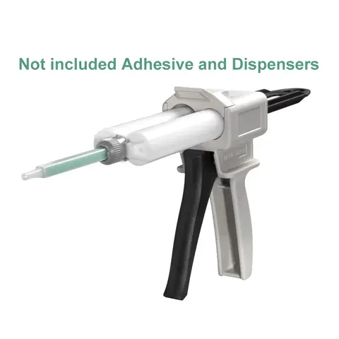 50개/100개 정적 혼합 튜브 10:1 비율 AB 접착제 정적 믹서 혼합 노즐 접착제 전자 플라스틱 믹서 (AB 글루건용)