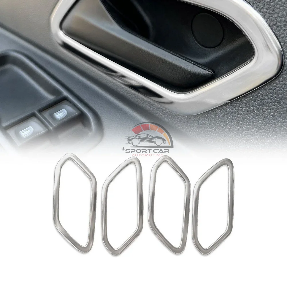 Dacia Duster Chrome Interior Door Handle Frame 4 pieces 2018 and Above good quality-Free Shipping