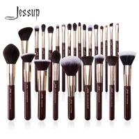 Jessup Juego de brochas de maquillaje, pelo sintético Natural profesional, base en polvo, contorno, sombra de ojos, 15-25 uds.